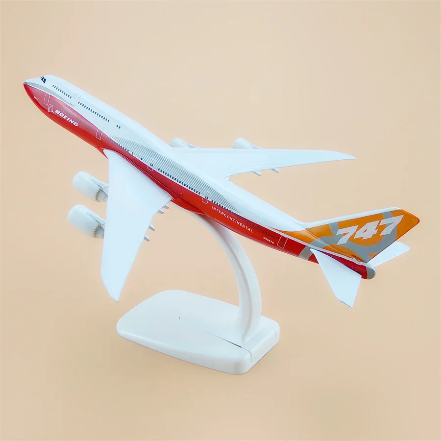 

20cm Air Prototype Boeing 747 Airways B747-8 Airlines Diecast Airplane Model Plane Aircraft Metal Alloy with Holder Aeroplane