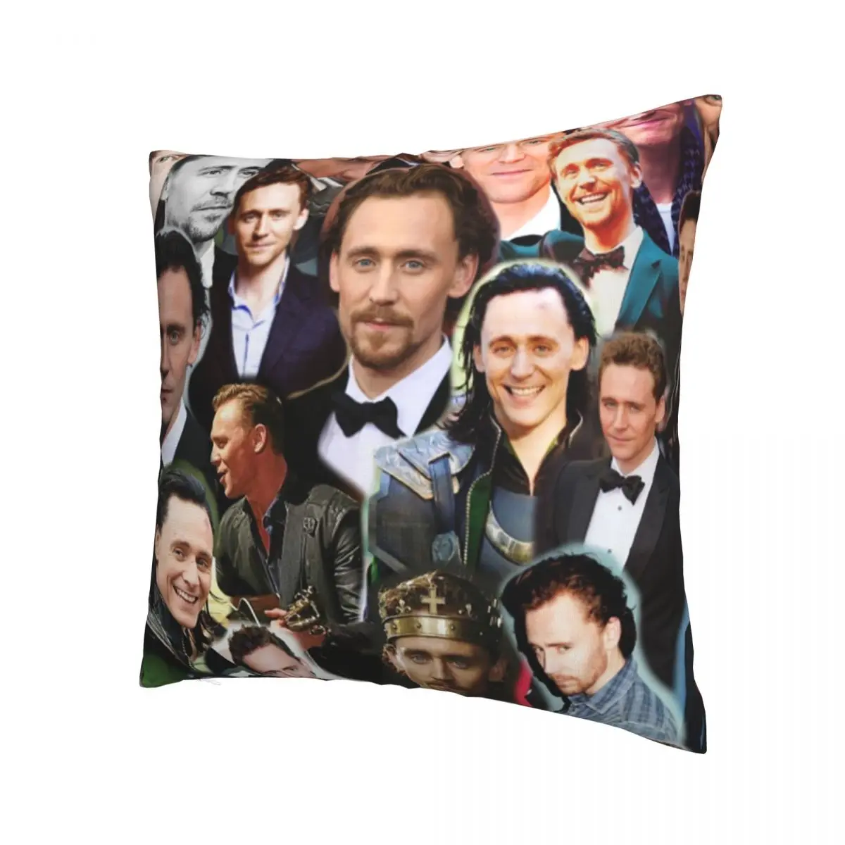 

Tom Hiddleston Photo Collage Pillowcase Printing Cushion Cover Decorative Actor Pillow Case Cover Living Room Wholesale 18"