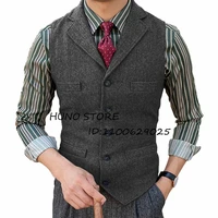 steampunk lapel mens vest single breasted slim fit herringbone sleeveless jacket casual wedding party male tank top %eb%82%a8%ec%9e%90 %ec%a0%95%ec%9e%a5