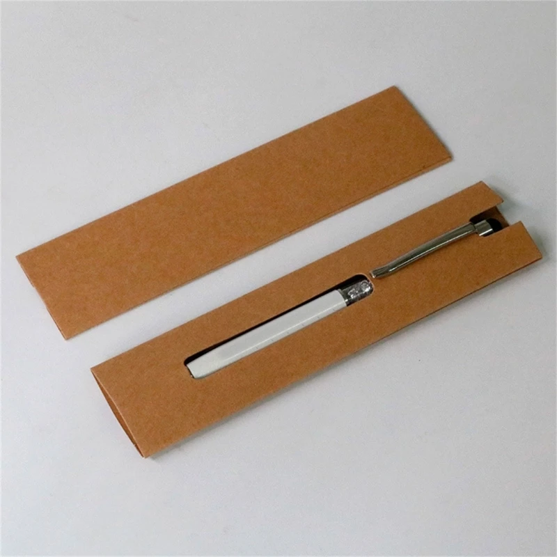 

KraftPaper Pen Box Pen Holder Environmentally Friendly Gift Packaging Pencil Boxes 50Pieces