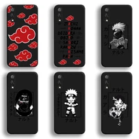 anime naruto itachi uchiha sasuke kakashi phone case for huawei honor 30 20 10 9 8 8x 8c v30 lite view 7a pro