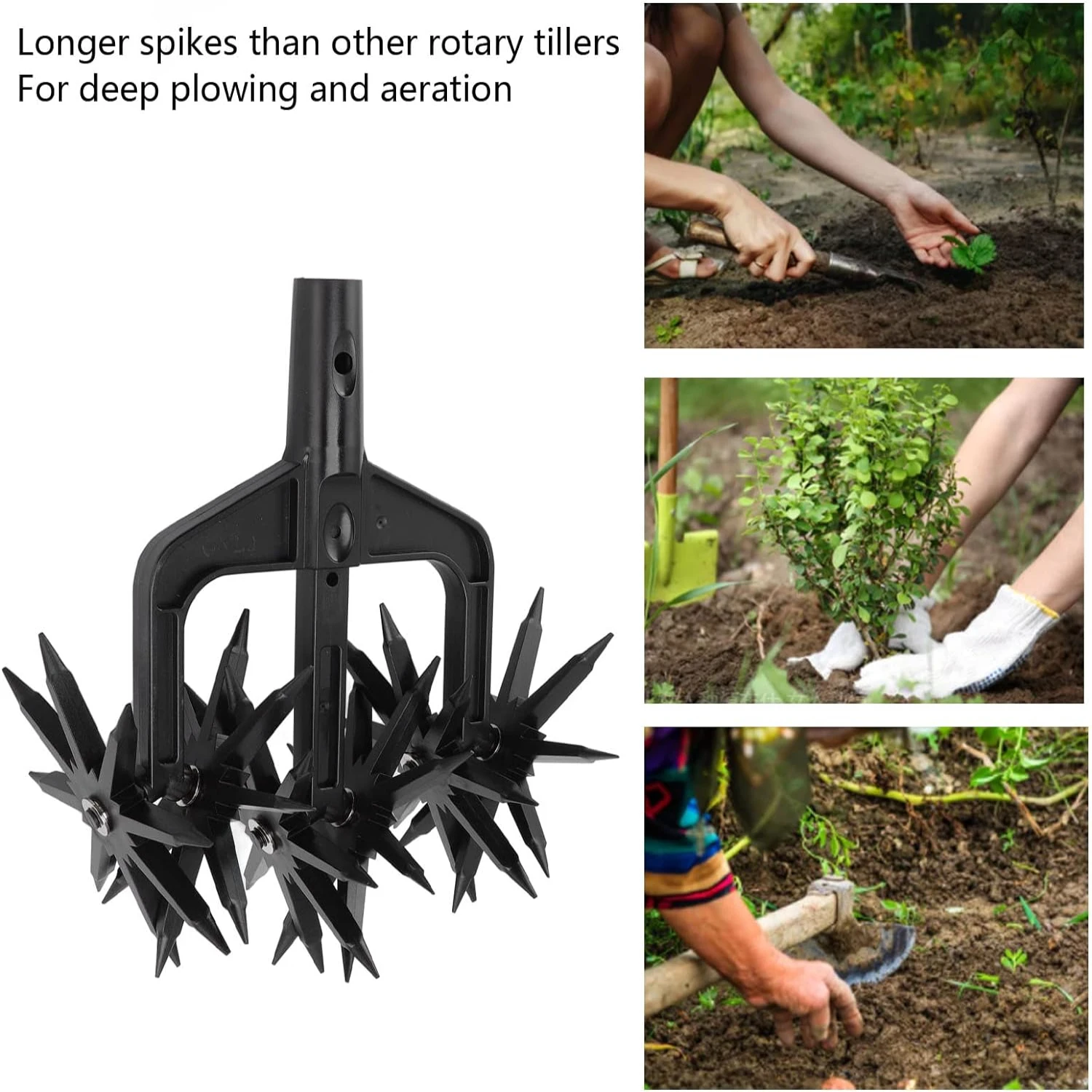 Upgrade Your Gardening Experience with a Durable Efficient and Superior 2-in-1 Ventilated Garden Soil Scarifier Tiller - Achie