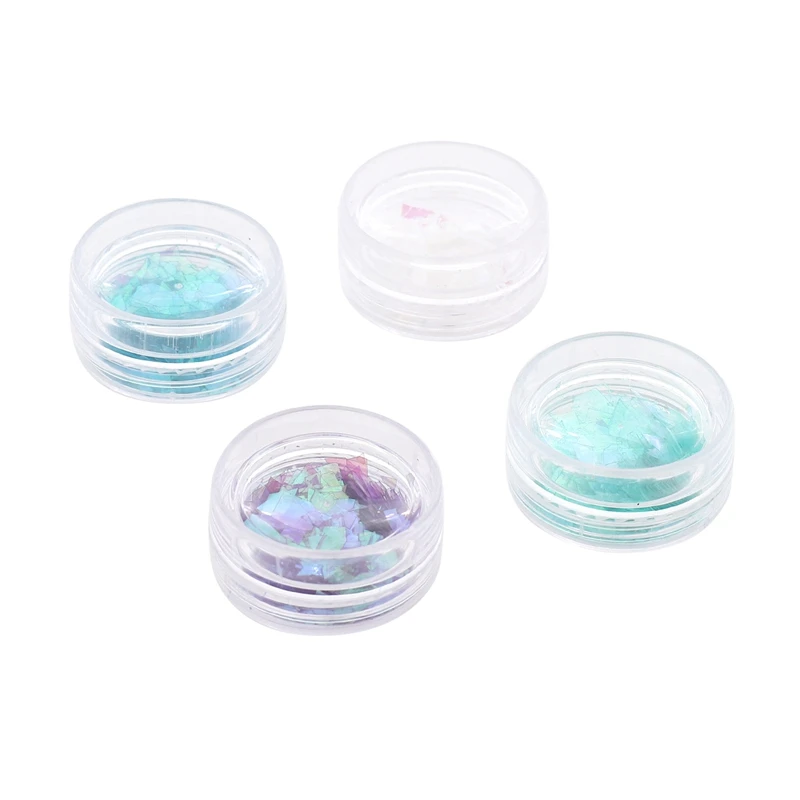 

2.0g Holographic Laser-Nail Powder Nail Art Gorgeous Chameleon Mirror Powder Manicure Chrome Pigment Glitters, 4 Pack