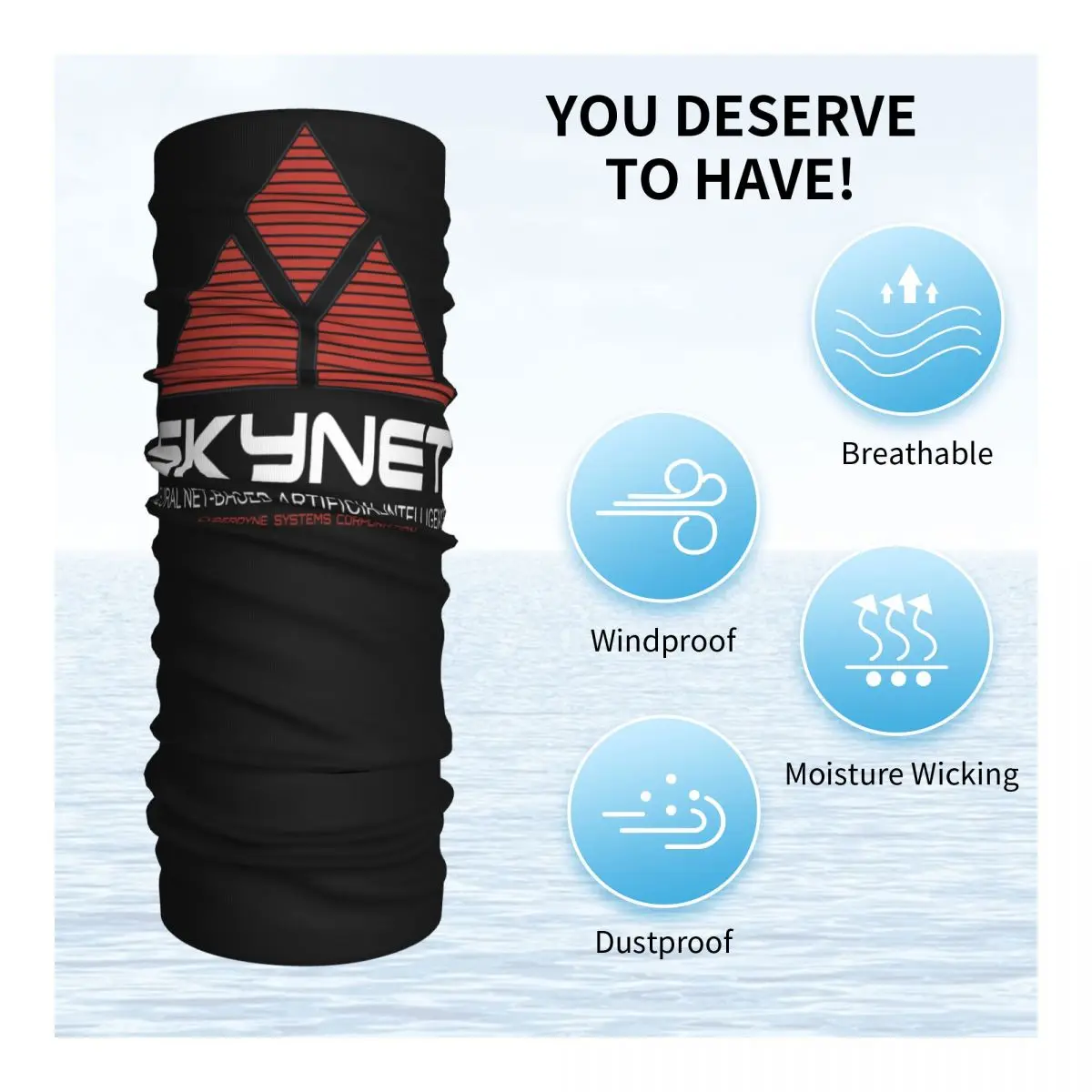 Логотип SKYNET маска для лица шарф головная повязка многофункциональные аксессуары