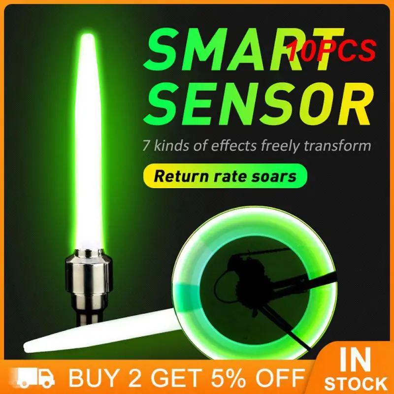 

10 шт., светодиодная лампа для автомобильных и велосипедных шин