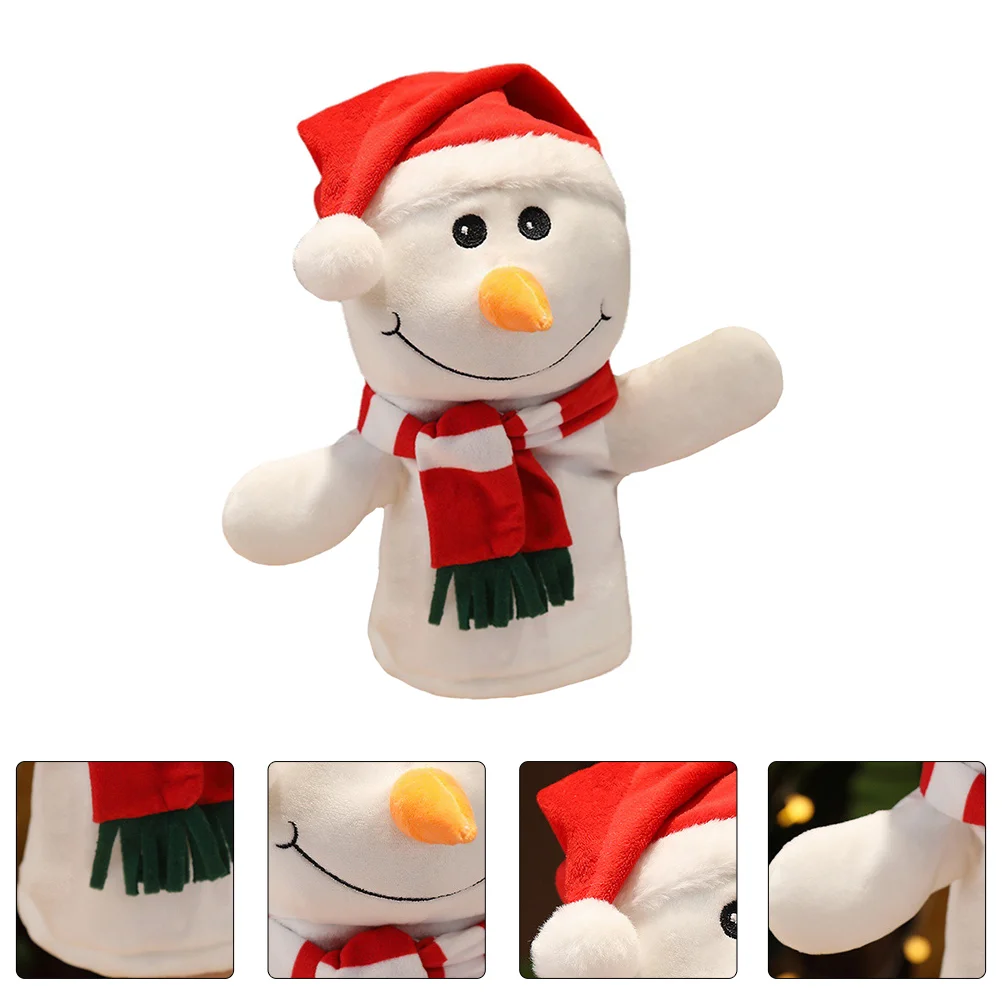 Мультяшная ручная кукла Санта-Клауса животные для родителей и детей детские