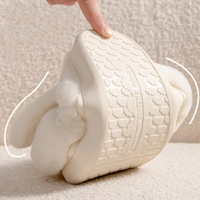 Cute Cotton Slippers Women Autumn Winter Indoor Home 2022 New Anti-skid Warm Plush Slipper Couples Indoor House Cotton Shoes