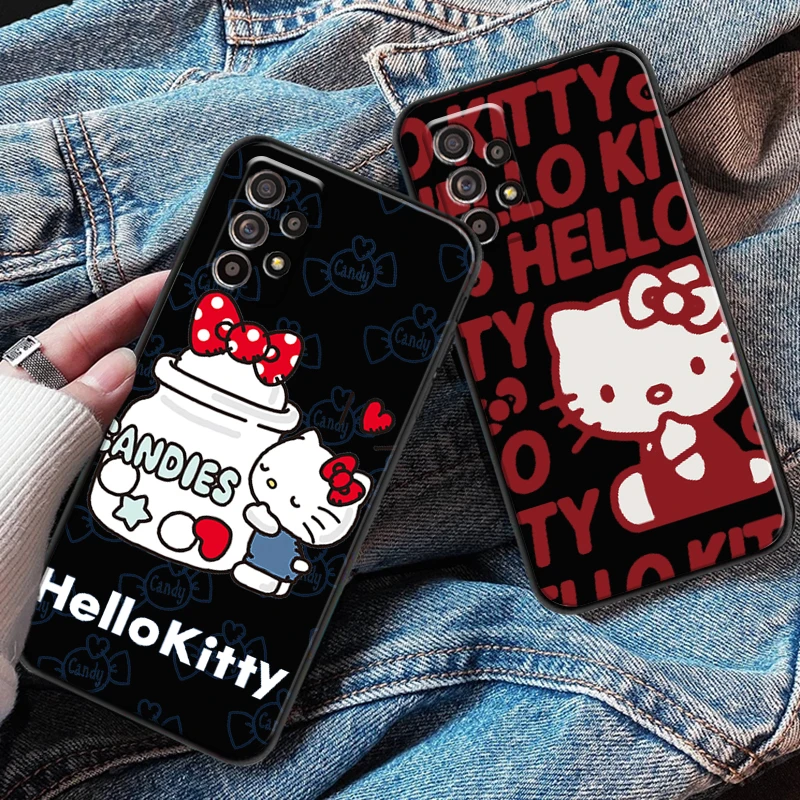 

Hello Kitty Kuromi For Samsung M11 M12 Phone Case Back Carcasa Black Coque Silicone Cover Soft Funda