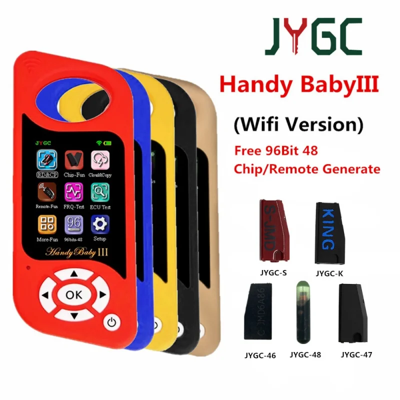 

Original JYGC Handy BabyIII Wifi/Bluetooth Version Remote Handy Generator Baby 3 ID46/47/4D/48/70/83/T5/Red/King Chip Copies