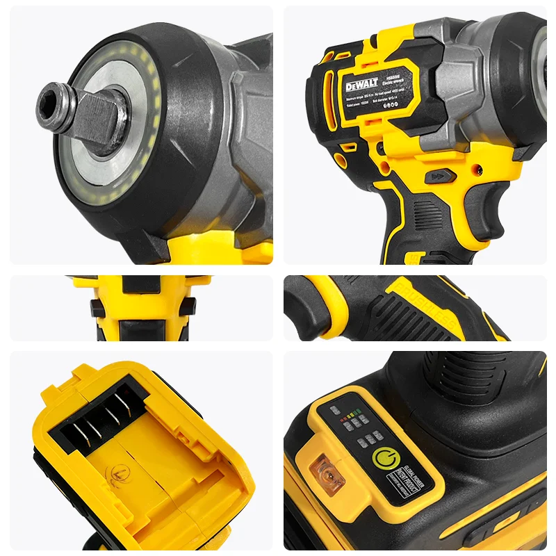 DEWALT Бесщеточный аккумуляторный ударный гайковерт 20 В Электроинструменты