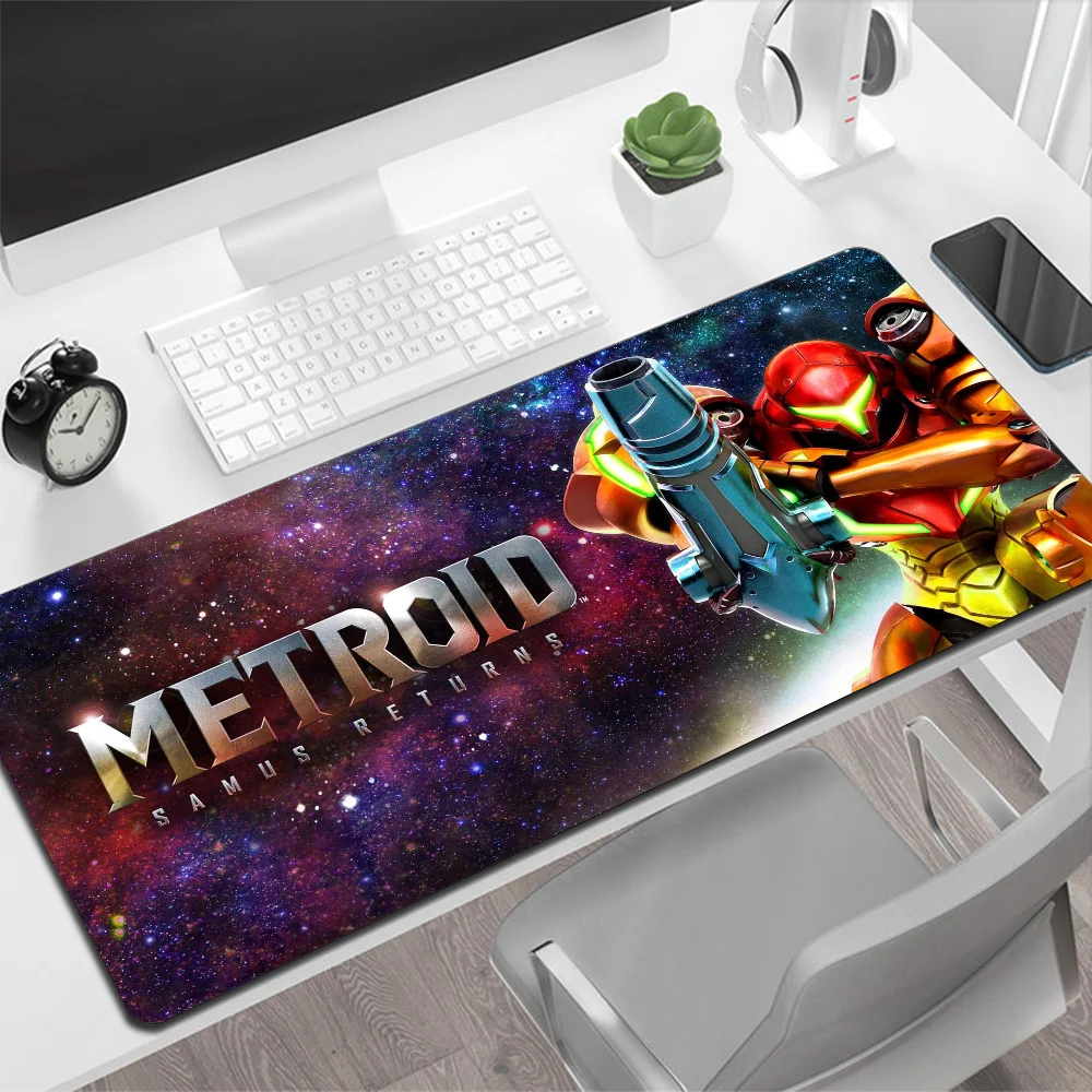 Большой коврик для мыши Metroid игровой компьютерный большой силиконовый
