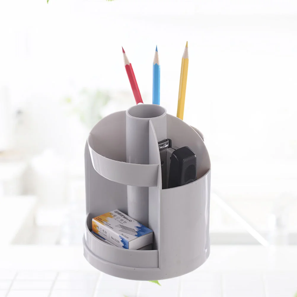 

Holder Pen Organizer Cup Desk Vanity Rotating Containers Desktop Brushes Makeup Stationery Brush Organizers Dresser Stand