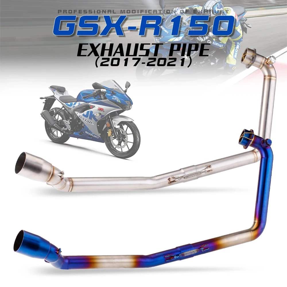 

For GSX-R150 gsxr125 stainless steel exhaust pipe non-destructive modification imitating carbon fiber tail section Muffler