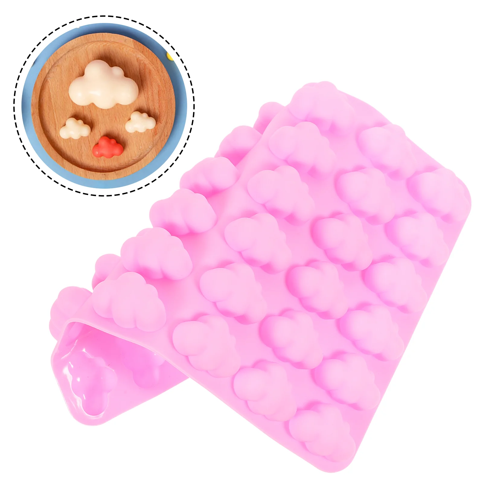 

Cloud Silicone Mold Chocolate Candy Molds Mould Multifunction Non- Stick Baking Silica Gel Pudding Epoxy Resin Molds Baby