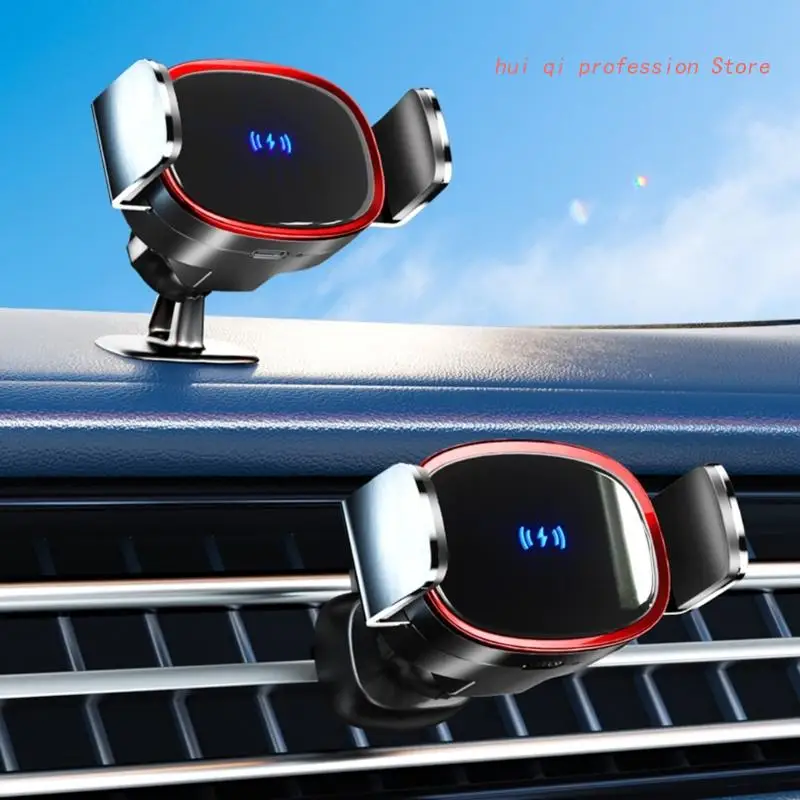 

Upgraded Wireless Car Charger 15W Fast in Car Wireless Charger Automatic Sensor Phone Holder Vent Mount for Phones