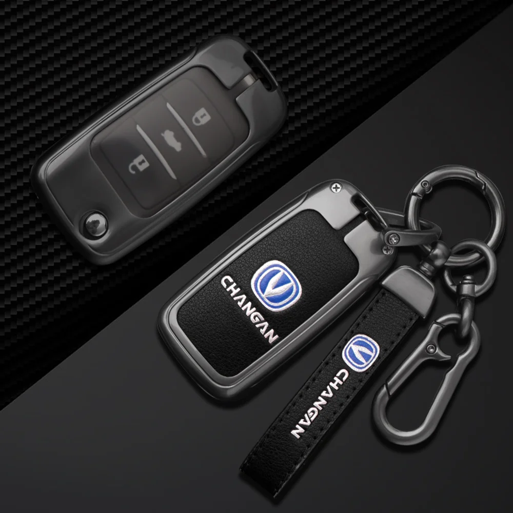 

Car Key Case Cover Shell Holder Bag For Changan CS75 Eado CS35 Raeton CS15 V3 V5 V7 Oushang Coupe CS95 Benni EV E-Star Accessory