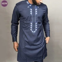dashiki men clothes summer and autumn round neck long sleeved cotton long sleeved african style casual mens shirt s 4xl