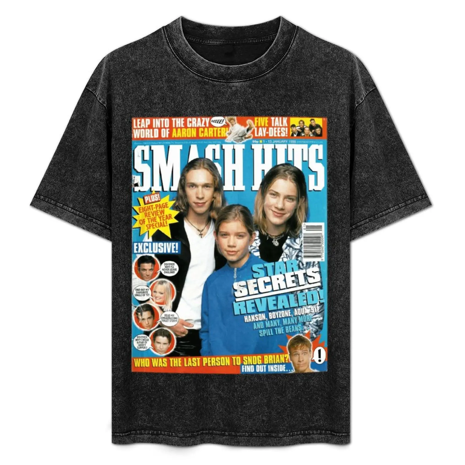 Фото Футболка HANSON - SMASH HITS COVER 1998 Y2K, дышащая спортивная футболка для мужчин №1