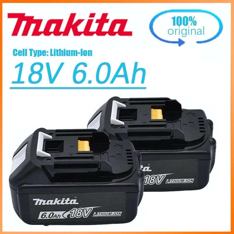 Аккумуляторная литиевая батарея Makita 18 в Ач, для дрели 18 в BL1860 BL1830 BL1850 BL1860B, Сменные Аккумуляторы для электроинструментов