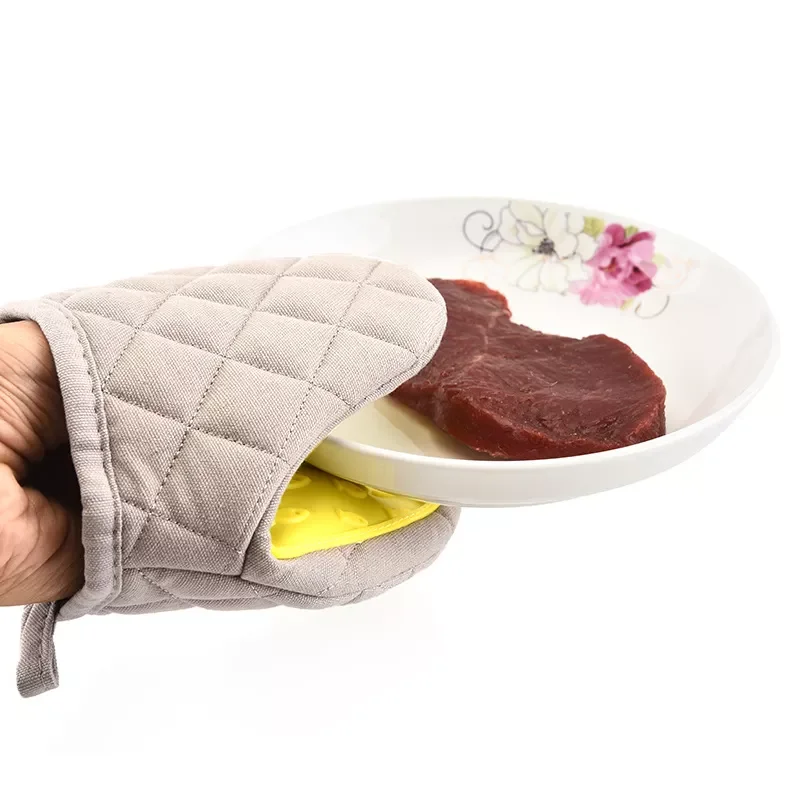

One Piece Silicone Anti-scalding Oven Gloves Mitts Kitchen Silicone Gloves Tray Dish Bowl Holder Baking Insulation Hand Clip