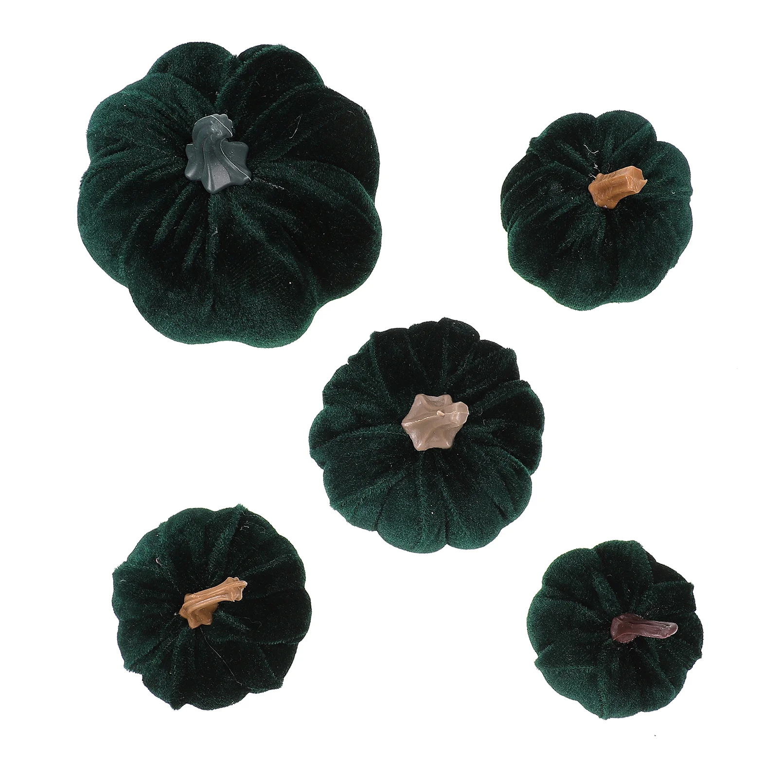

5 Pcs Flannel Foam Pumpkin Halloween Simulation Mini Decor Durable DIY Models Home Decorations Small Statuette Thanksgiving