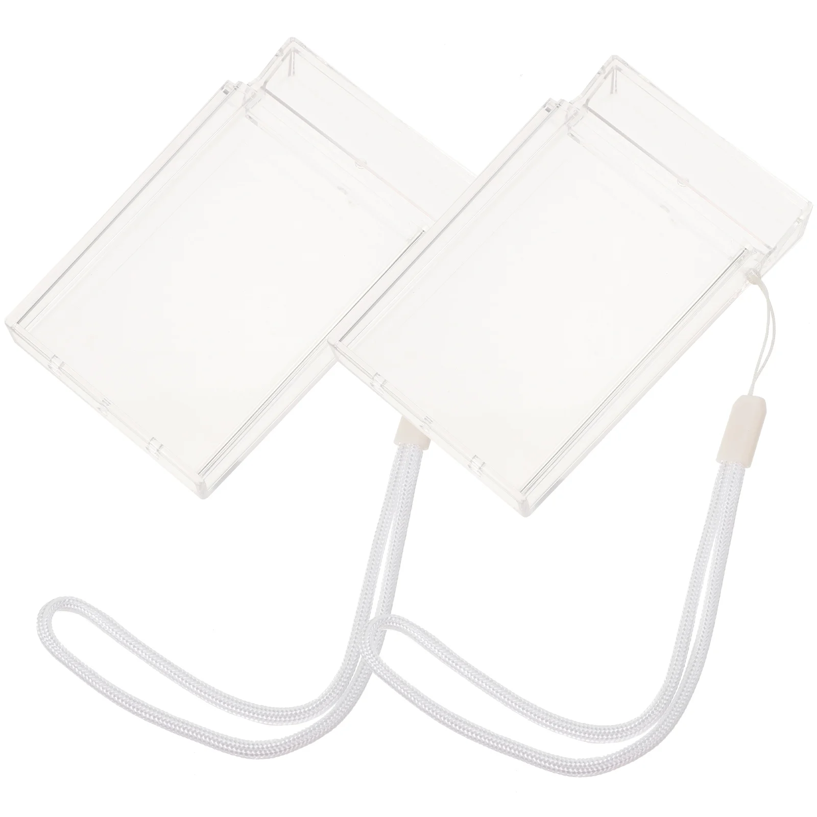 

2 Pcs Craft Case Organizer Photo Case Hardware Organizing Box Photo Box Storage Craft Storage Containers Photo Keeper Organizer