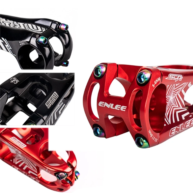 

MTB Stem 31.8mm 28.6mm Bicycle Stem Ultra-light MTB Rods Fixed Riser Short Power Handlebar Cycling Stems