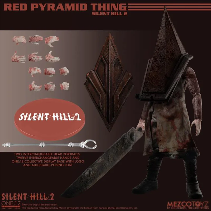 

100% Original MEZCO ONE:12 Silent Hill 2 Red Pyramid Thing In Stock Anime Action Collection Figures Model Toys