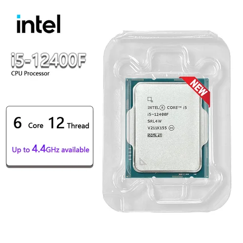 Процессор Intel Core i5-12400F i5 12400F LGA 1700 новый, но без охладителя
