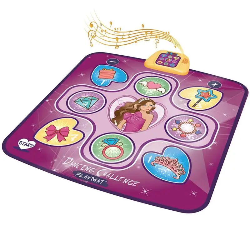 

Dance Mat 5 Game Modes 3 Challenge Levels Volume Adjustable Dance Pad Soft Appearance Dance Game Toys For Birthday Gifts
