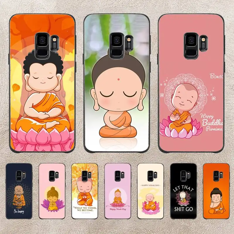 

Be Happy Little Buddha Art Phone Case For Samsung Galaxy A51 A50 A71 A21s A71 A41 A70 A30 A22 A02s A53 A72 A73 5G Cover
