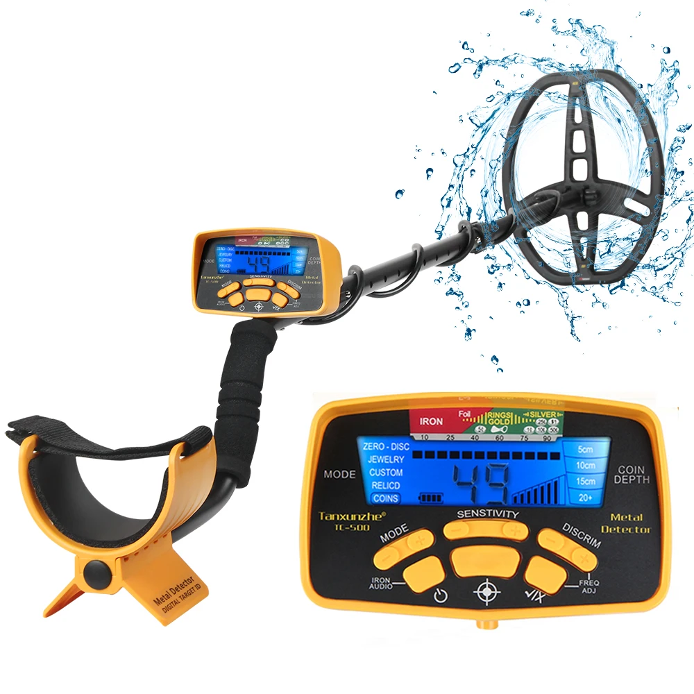 

Digital Display TC-500 Metal Detectors All Professional Metal Detector With 5 detection modes And Pinpointer