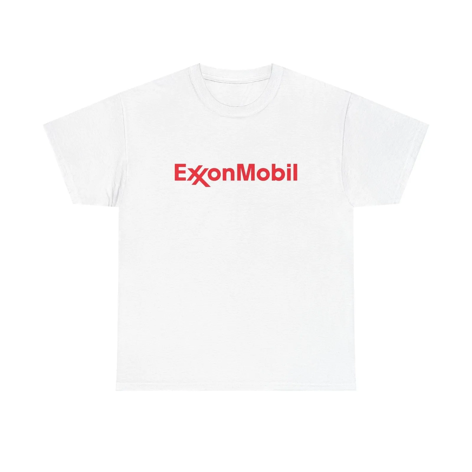 Фото Футболка с рисунком Exxon Mobil Gas, винтажная футболка унисекс из плотного хлопка №1