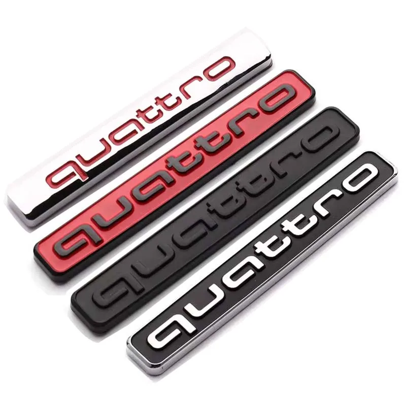 1 шт. наклейка на багажник автомобиля из АБС-пластика для Audi Quattro с эмблемой A5 A4 B6 B5