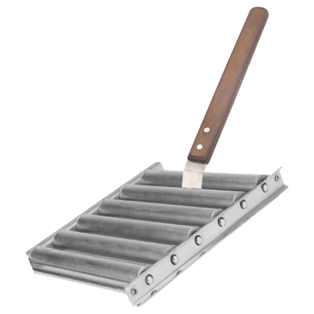 

Roller Portable Grill Barbecue Metal Rack Bbq Stand Outdoor Wooden Picnic Camp Fire Grills Rolling Sausage