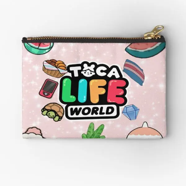 

Toca Boca Toca Boca 2021 Toca Life W Zipper Pouches Wallet Cosmetic Key Pocket Women Pure Coin Bag Packaging Underwear Money
