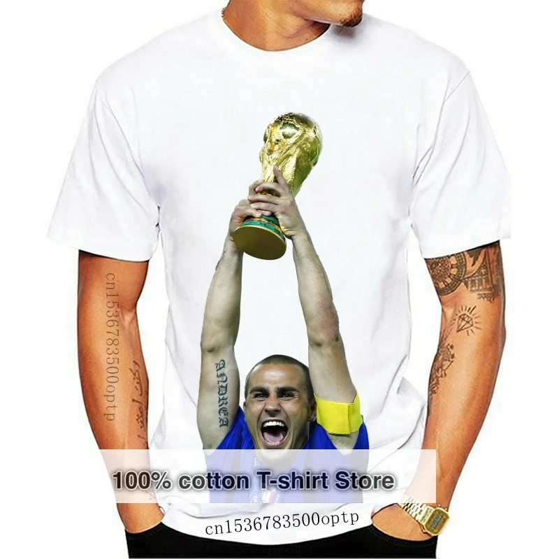 

Новинка, футболка Fabio Cannavaro Italia, униформа голубая, все размеры
