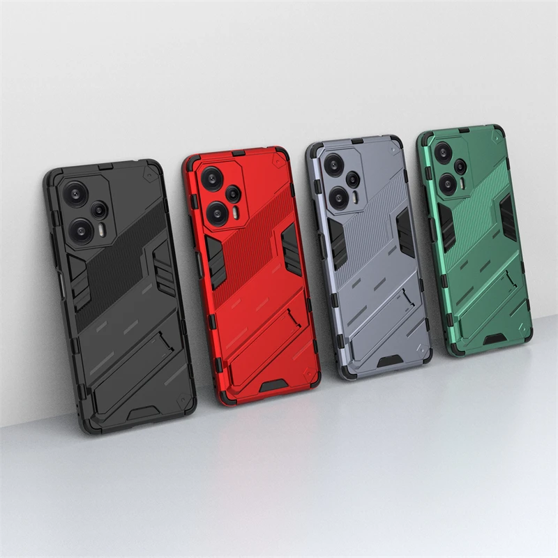 

For Poco F5 Cover Case Xiaomi Poco F5 Capas Phone Bumper Back Armor Kickstand Shockproof Holder Protector Fundas Poco F5 Pro F 5