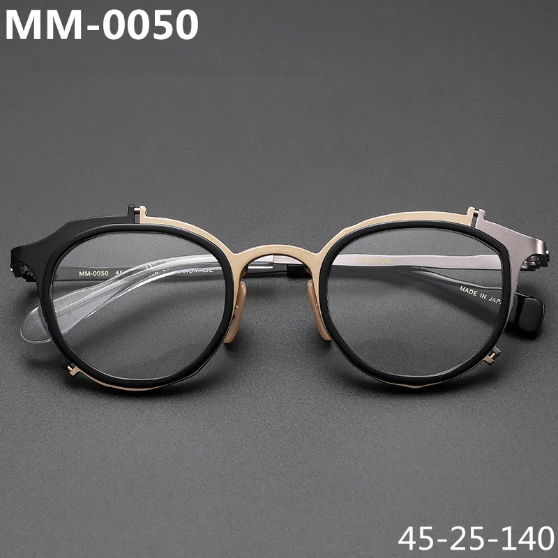 Japanese Designer Pure Titanium Glasses Frame Thin Round Full Frames Prescription Eyeglasses Men Women Myopia Optical Lens GAFAS