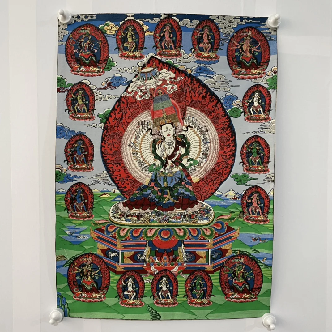 Нашивка тибетского хвоста Thangka Броское украшение высокой четкости с mil manos pantalla