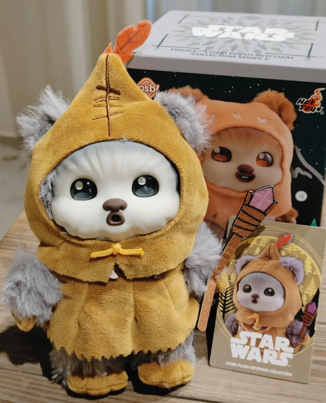 Фото Новая оригинальная коллекционная фигурка Hot Toys Star Wars: Эвок Косби, серия 2, Лука Скайуокер, загадочная коробка-сюрприз, подарок, игрушка, украшение №4