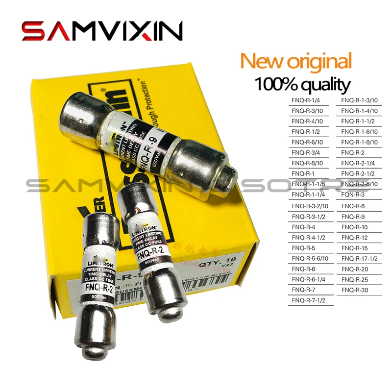 Предохранитель FNQ-R-1-2-3-4-5-6-7-8-9-10-12-15-20-25-30 600В