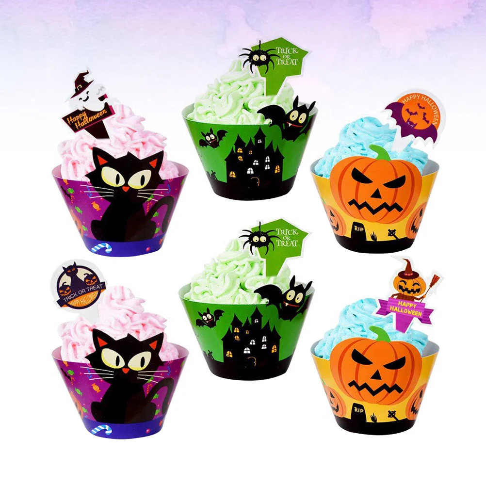 

48Pcs Decor Party Favors Cupcake Picks Cake Decorations Party Supplies