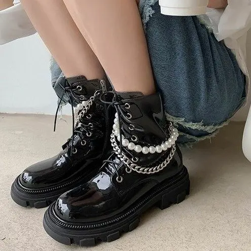 Ботинки Martin из натуральной мягкой кожи в британском стиле новинка 2021 с жемчужной