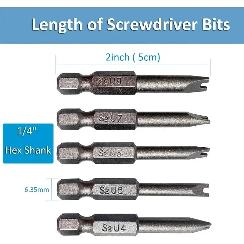 Набор магнитных отверток FATCOOL 5 шт. легированная сталь U-образная электрическая