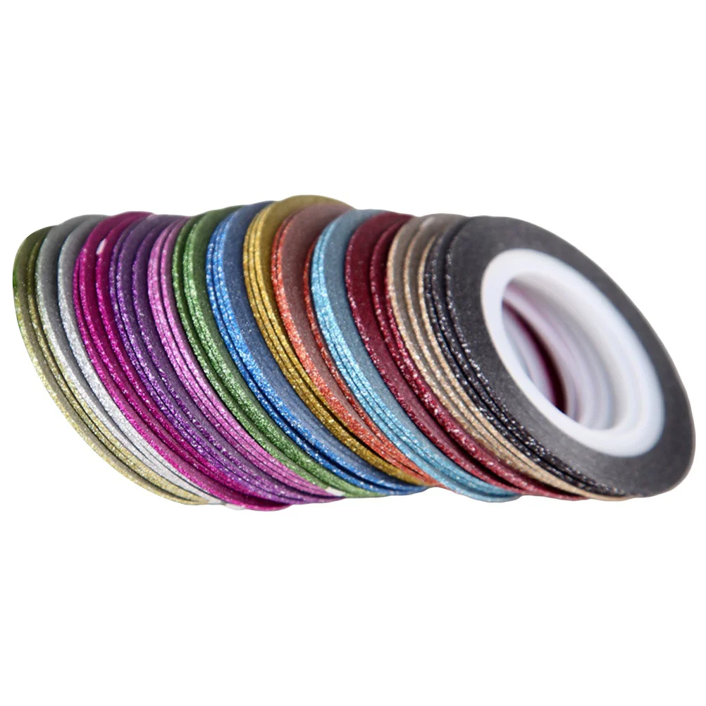 

52 Rolls Nail Striping Tape Shiny Matte Striping Tapes Adhesive Sticker DIY Nail Tip for Nail Decoration
