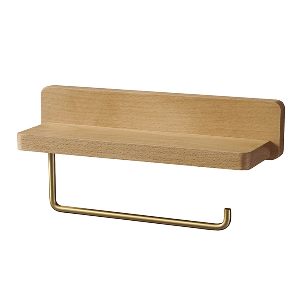 

Держатель для туалетной бумаги в стиле ретро, с полкой