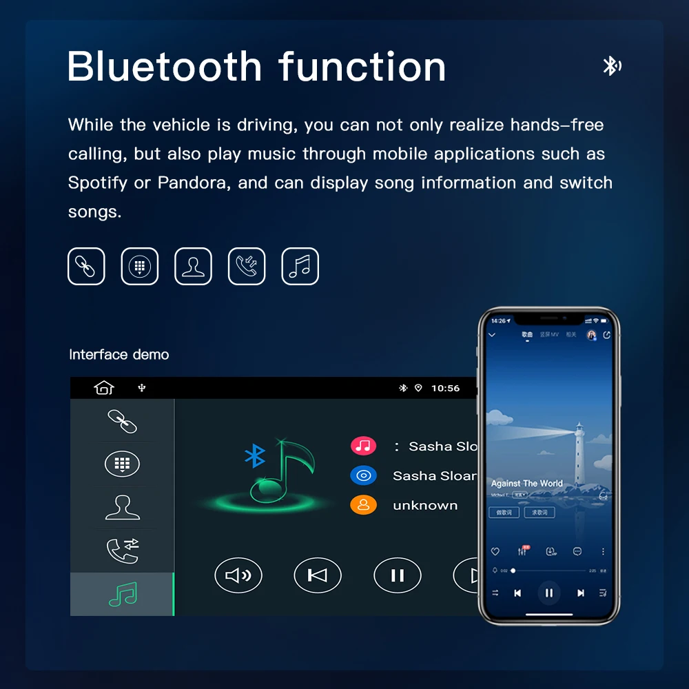 Автомагнитола Uckazy мультимедийная стерео-система на Android 11 с восьмиядерным