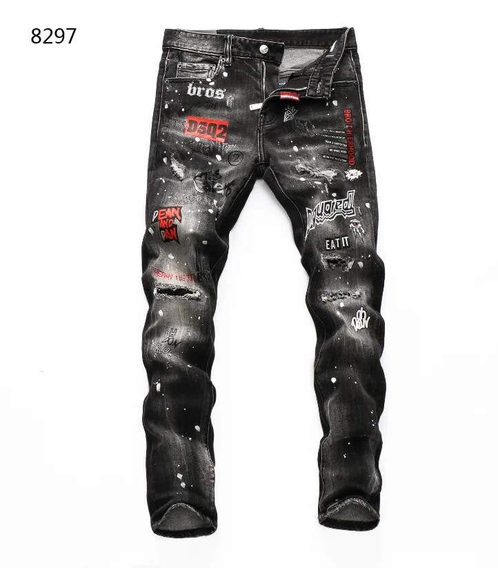 

New Dsquared2 high-quality fashion cotton denim jeans for men and women 8297 size 44--54