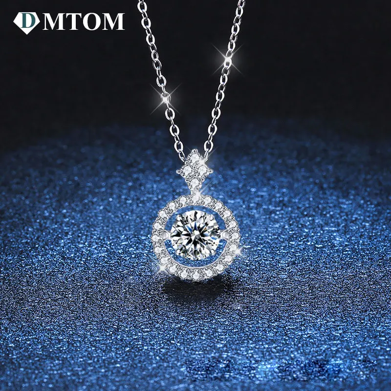 

Женская цепочка с муассанитом, из серебра 925 пробы